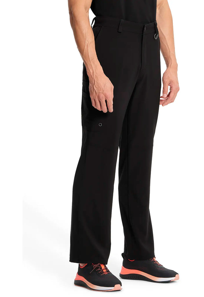 Infinity Scrubs Men's Fly Front Pant Black | scrub-supply.com