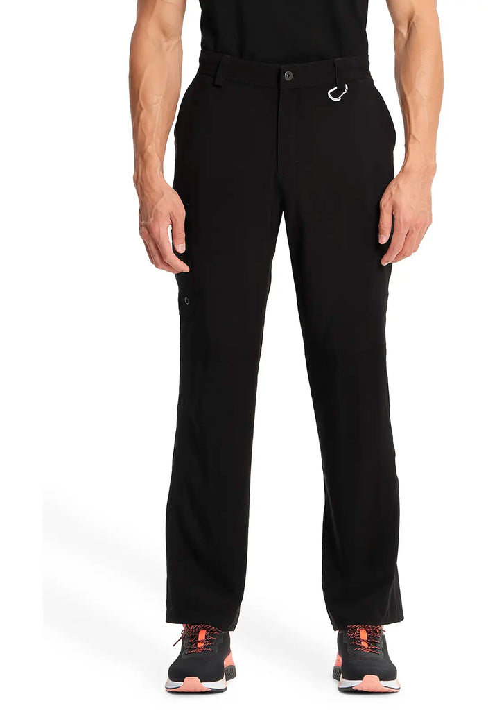 Infinity Scrubs Men's Fly Front Pant Black | scrub-supply.com