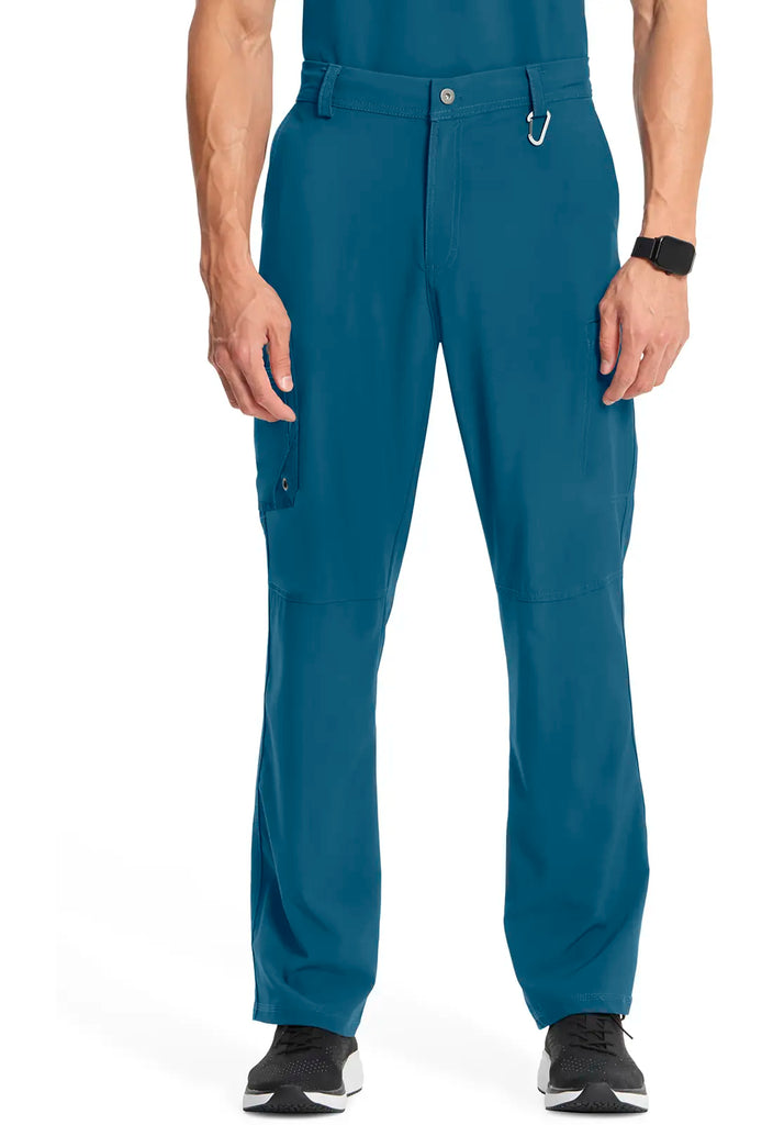 Infinity Scrubs Men's Fly Front Pant Caribbean Blue | scrub-supply.com