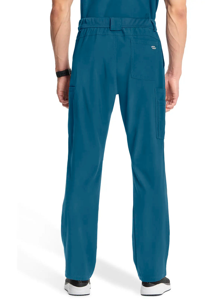 Infinity Scrubs Men's Fly Front Pant Caribbean Blue | scrub-supply.com