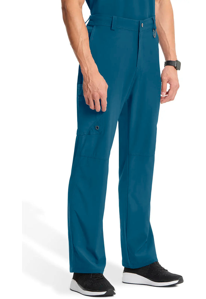 Infinity Scrubs Men's Fly Front Pant Caribbean Blue | scrub-supply.com