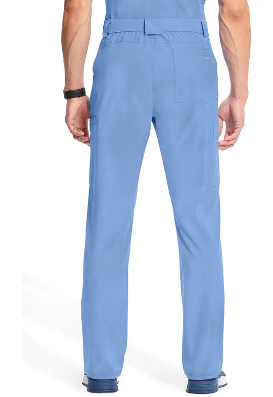 Infinity Scrubs Men's Fly Front Pant Ceil Blue | scrub-supply.com