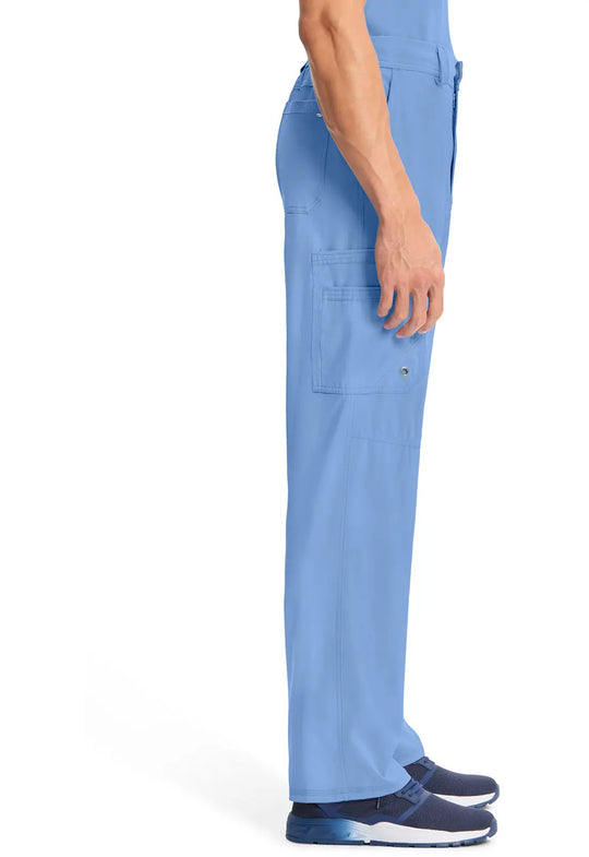 Infinity Scrubs Men's Fly Front Pant Ceil Blue | scrub-supply.com