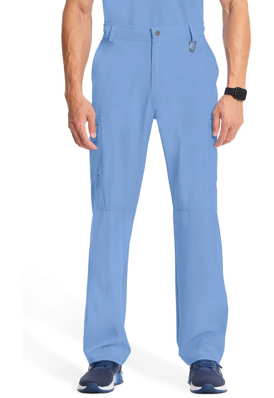 Infinity Scrubs Men's Fly Front Pant Ceil Blue | scrub-supply.com