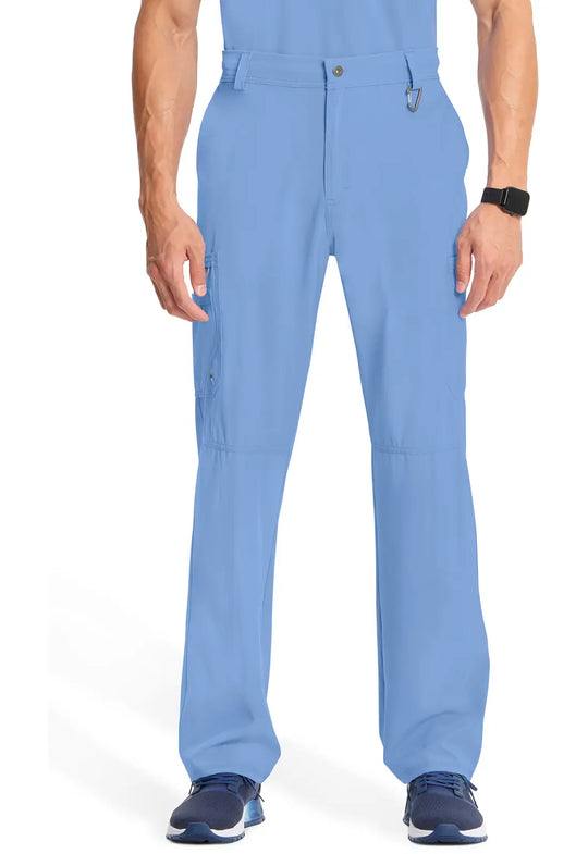 Infinity Scrubs Men's Fly Front Pant Ceil Blue | scrub-supply.com