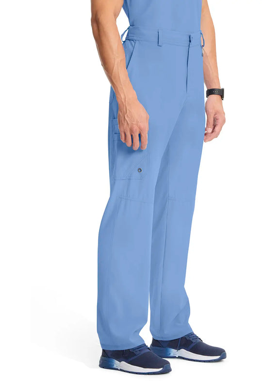 Infinity Scrubs Men's Fly Front Pant Ceil Blue | scrub-supply.com