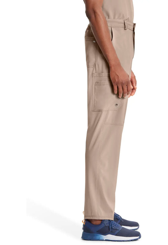 Infinity Scrubs Men's Fly Front Pant Khaki | scrub-supply.com