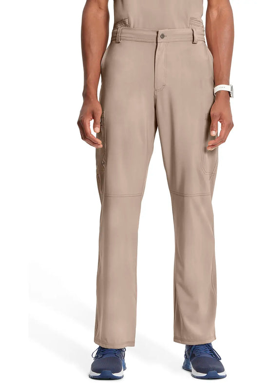 Infinity Scrubs Men's Fly Front Pant Khaki | scrub-supply.com