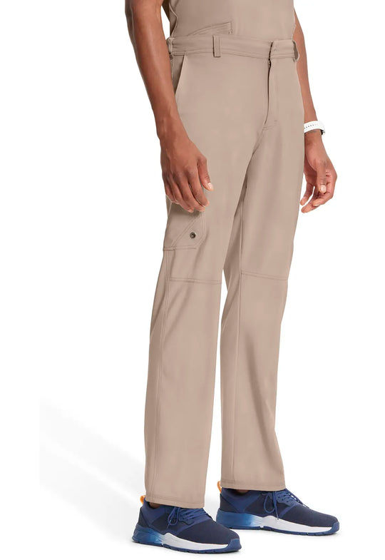 Infinity Scrubs Men's Fly Front Pant Khaki | scrub-supply.com