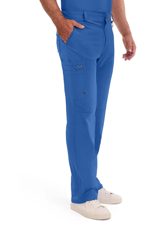 Infinity Scrubs Men's Fly Front Pant Royal Blue | scrub-supply.com