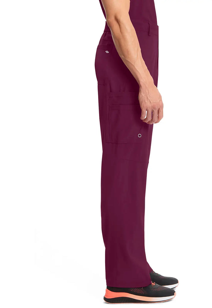 Infinity Scrubs Men's Fly Front Pant Wine | scrub-supply.com