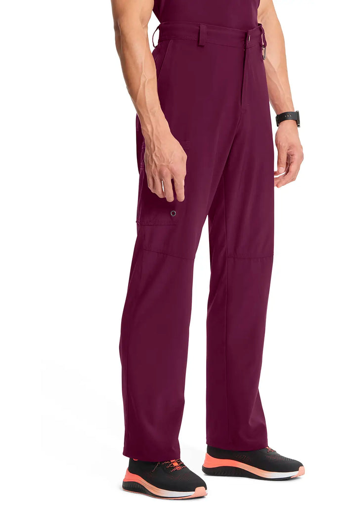 Infinity Scrubs Men's Fly Front Pant Wine | scrub-supply.com