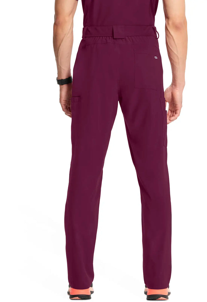 Infinity Scrubs Men's Fly Front Pant Wine | scrub-supply.com