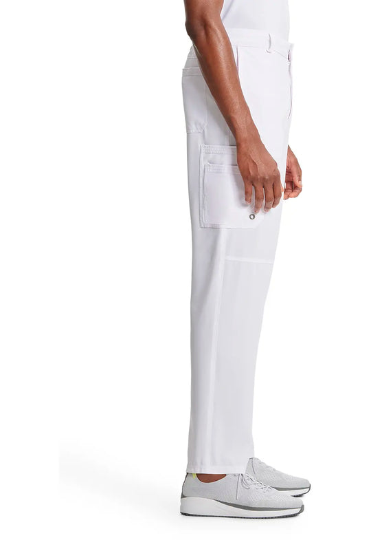 Infinity Scrubs Men's Fly Front Pant White | scrub-supply.com