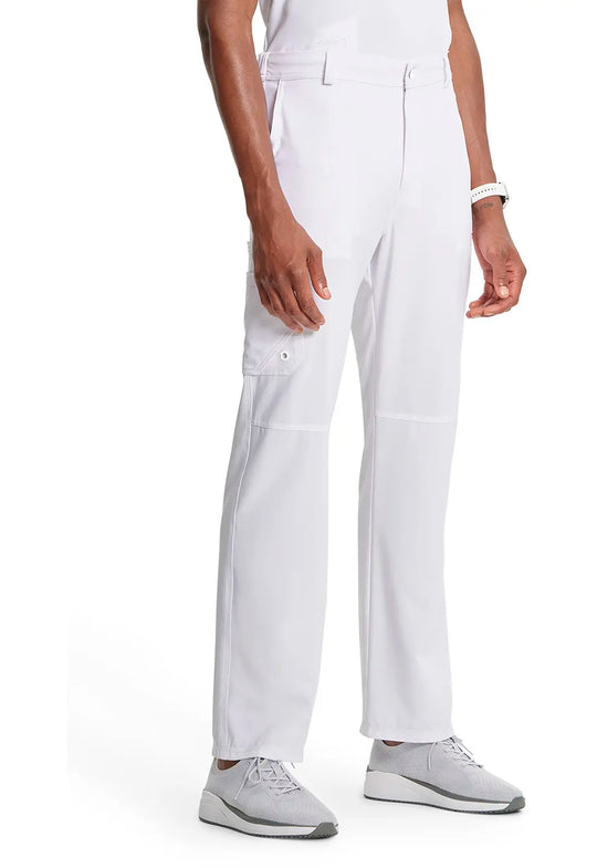 Infinity Scrubs Men's Fly Front Pant White | scrub-supply.com
