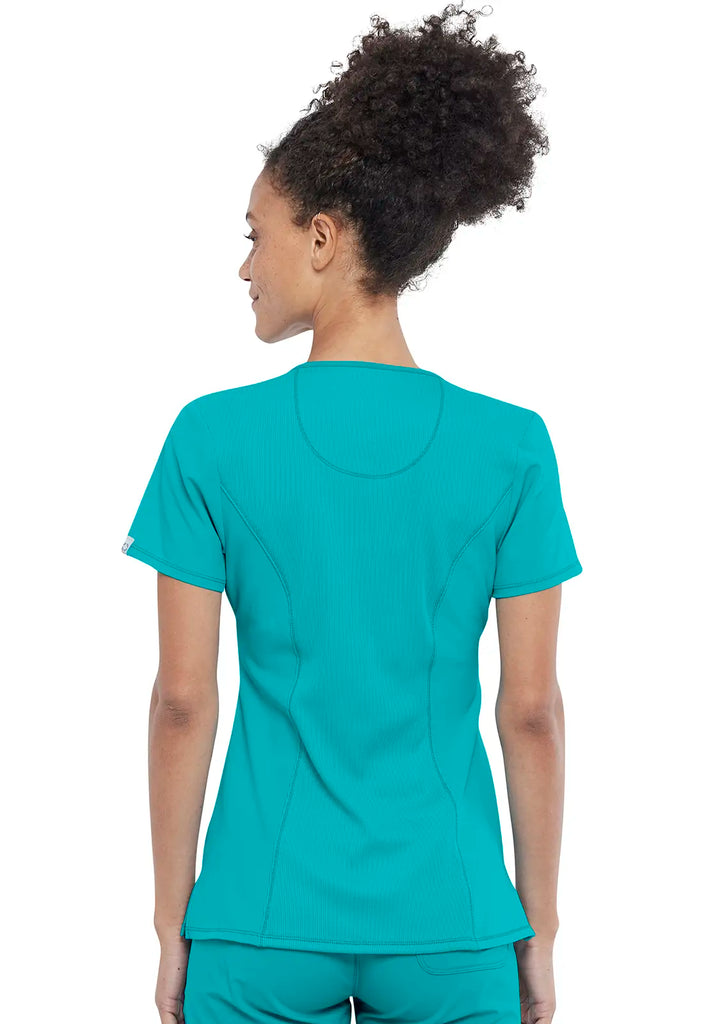 Infinity Scrubs Round Neck Top Teal | scrub-supply.com