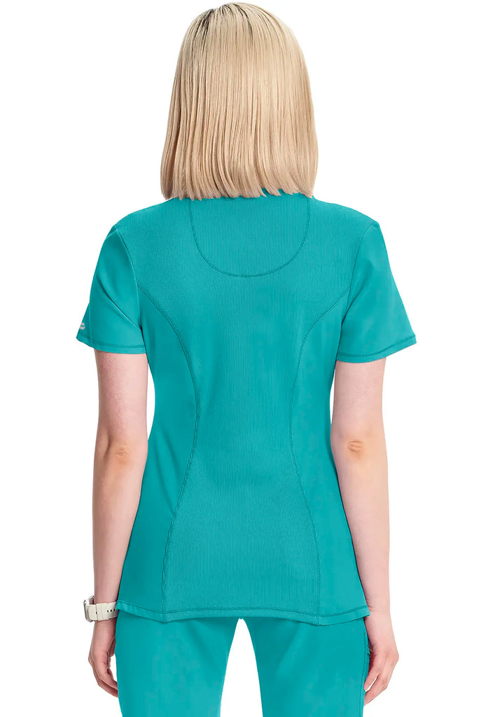 Infinity Scrubs Women's Round Neck Top Teal | scrub-supply.com