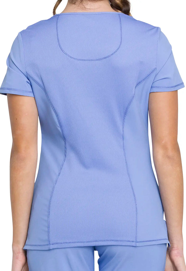 Infinity Scrubs Women's Mock Wrap Top Ceil Blue | scrub-supply.com