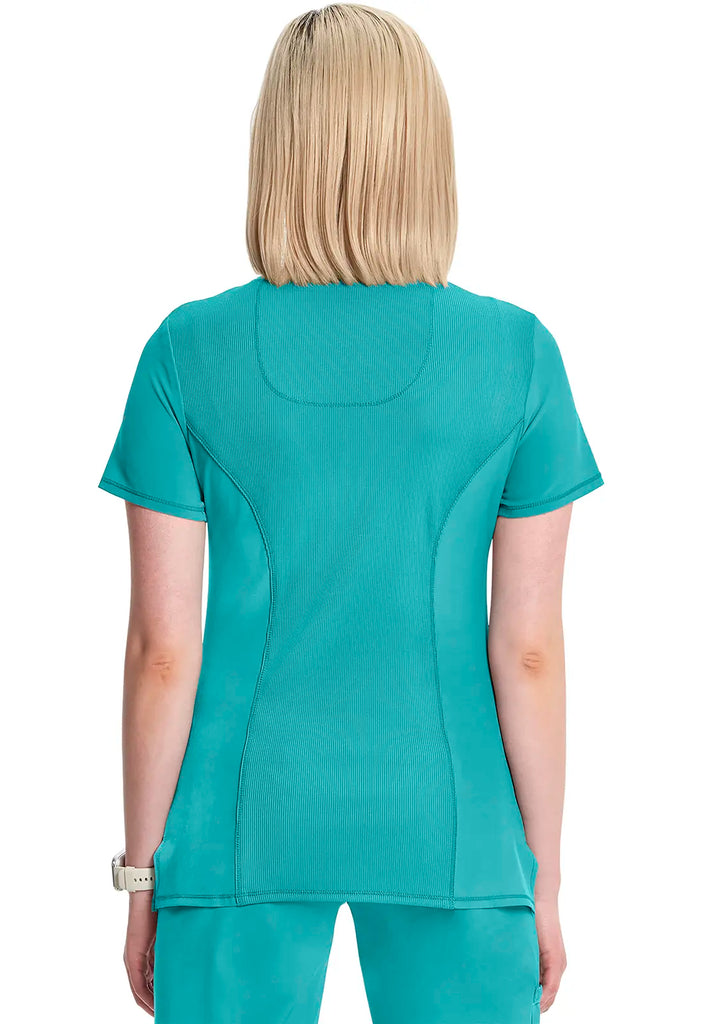 Infinity Scrubs Mock Wrap Top Teal | scrub-supply.com