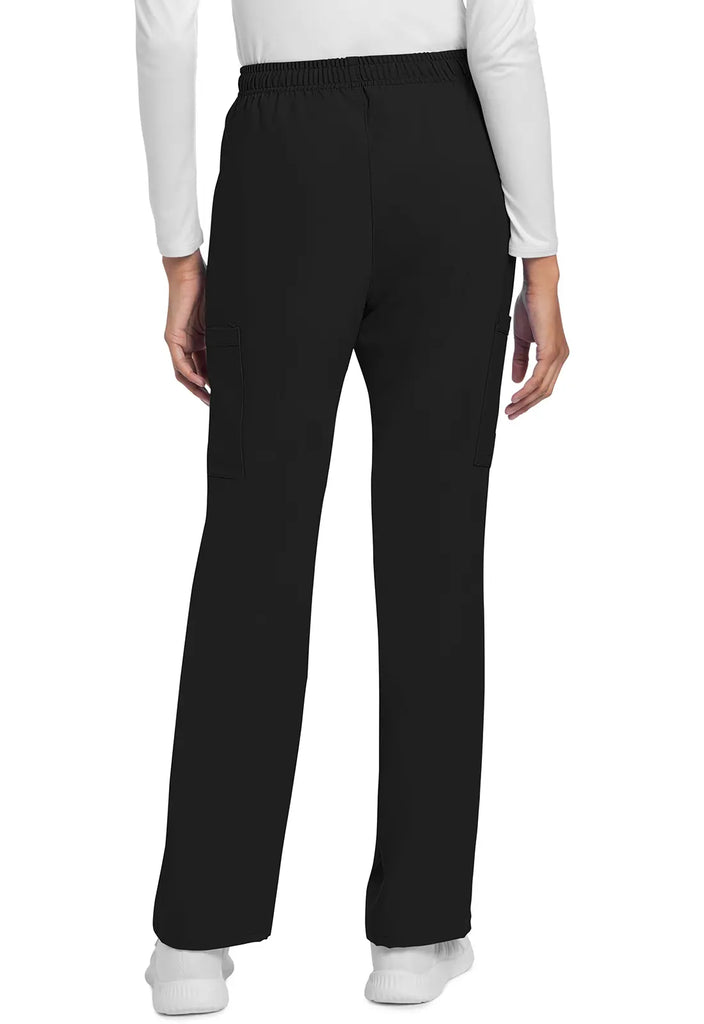 Cherokee Scrubs Women's Straight Leg Trouser Pant Black | scrub-supply.com