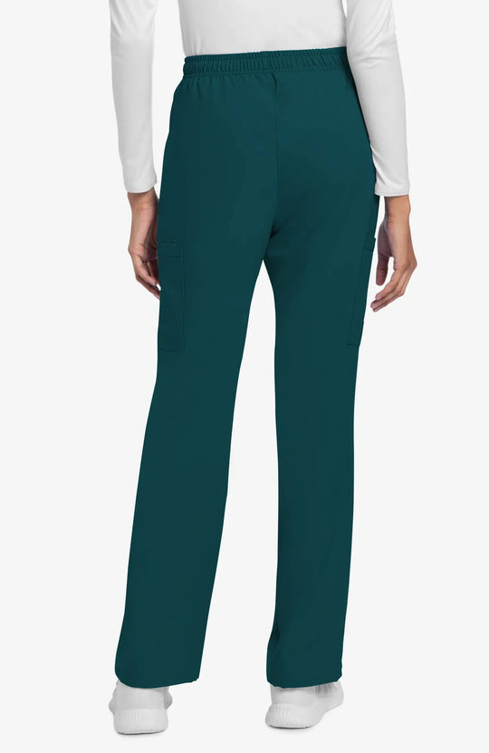 Cherokee Scrubs Women's Straight Leg Trouser Pant Caribbean Blue | scrub-supply.com