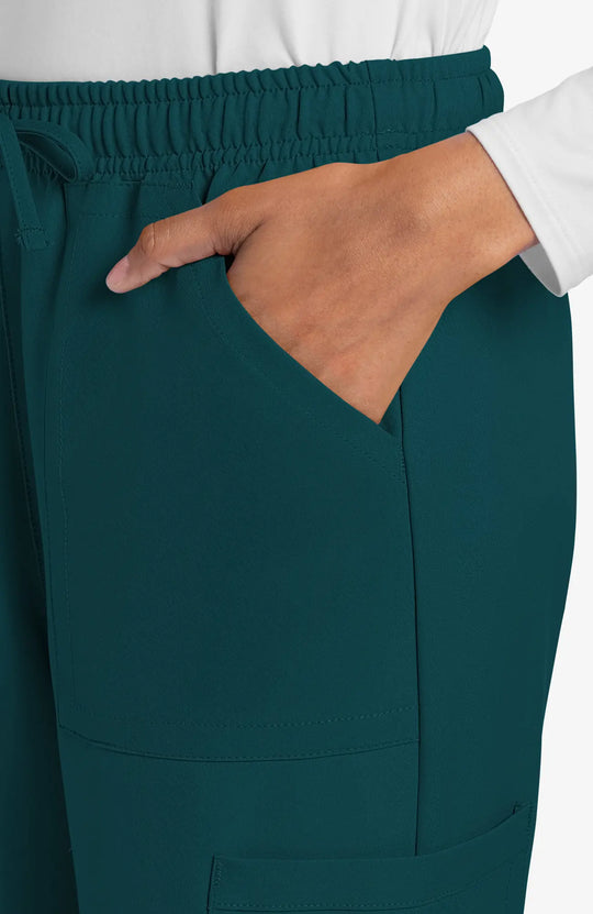 Cherokee Scrubs Women's Straight Leg Trouser Pant Caribbean Blue | scrub-supply.com