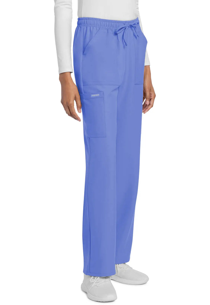 Cherokee Scrubs Women's Straight Leg Trouser Pant Ceil Blue | scrub-supply.com