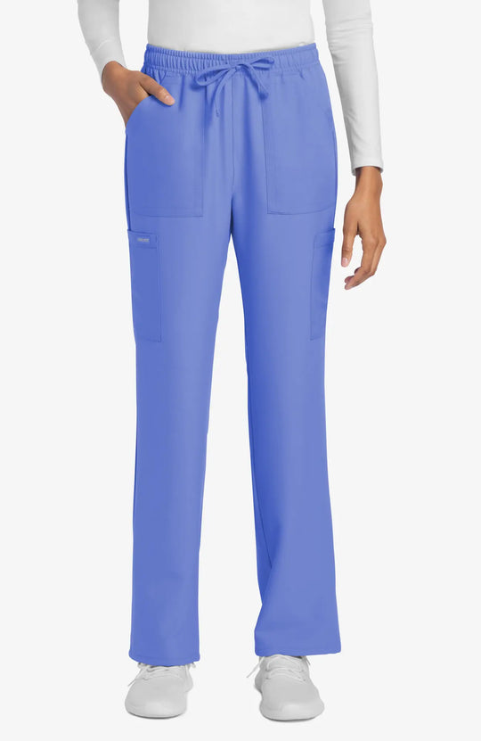 Cherokee Scrubs Women's Straight Leg Trouser Pant Ceil Blue | scrub-supply.com