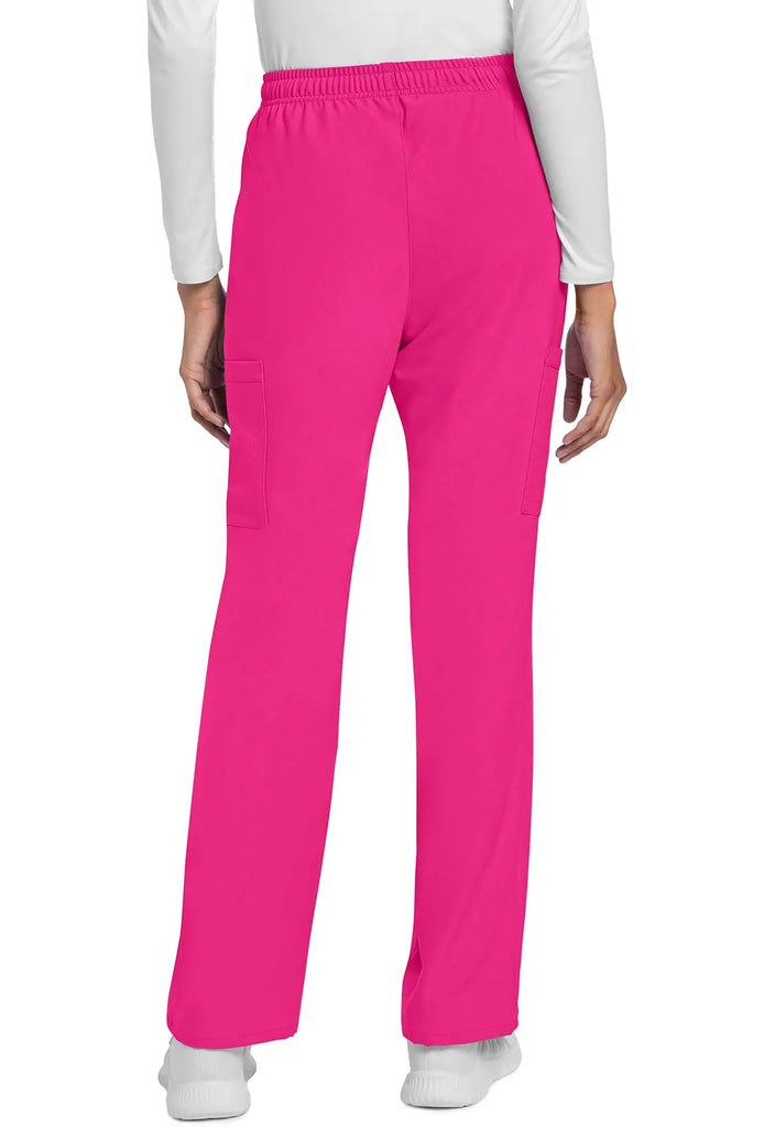 Cherokee Scrubs Women's Straight Leg Trouser Pant Electric Pink | scrub-supply.com
