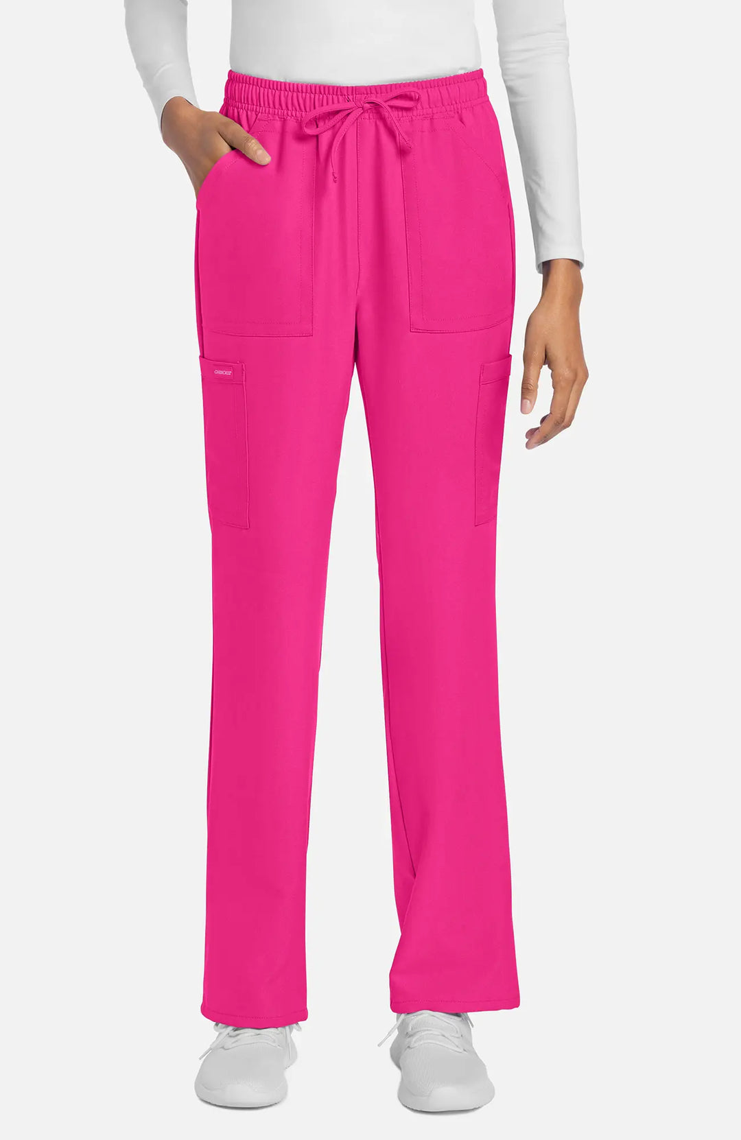Cherokee Scrubs Women's Straight Leg Trouser Pant Electric Pink | scrub-supply.com