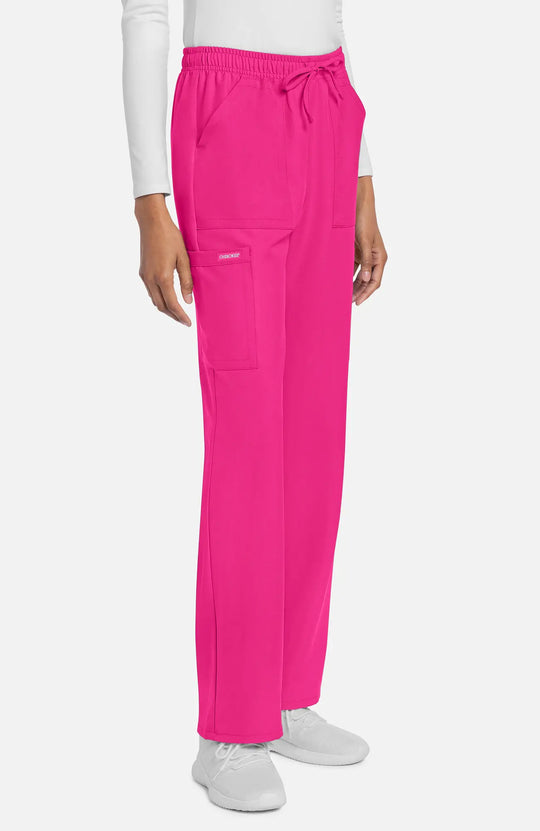Cherokee Scrubs Women's Straight Leg Trouser Pant Electric Pink | scrub-supply.com