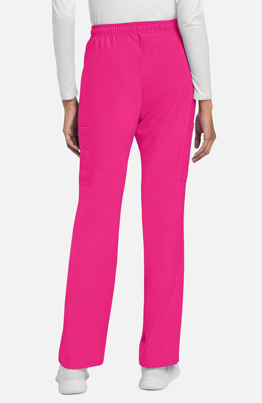 Cherokee Scrubs Women's Straight Leg Trouser Pant Electric Pink | scrub-supply.com