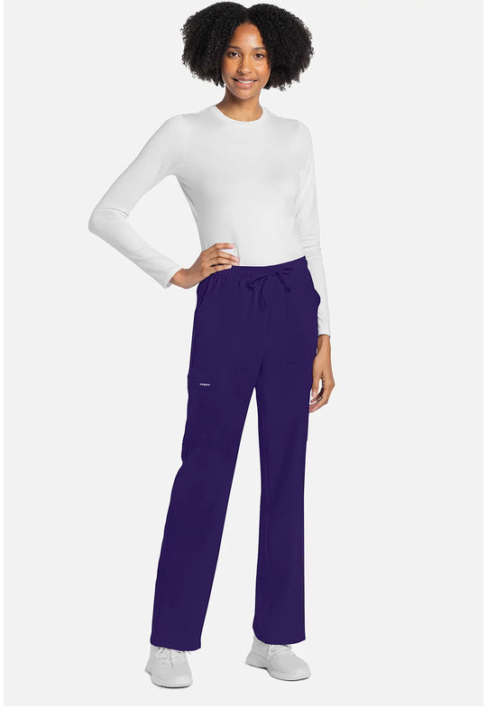 Cherokee Scrubs Women's Straight Leg Trouser Pant Grape | scrub-supply.com