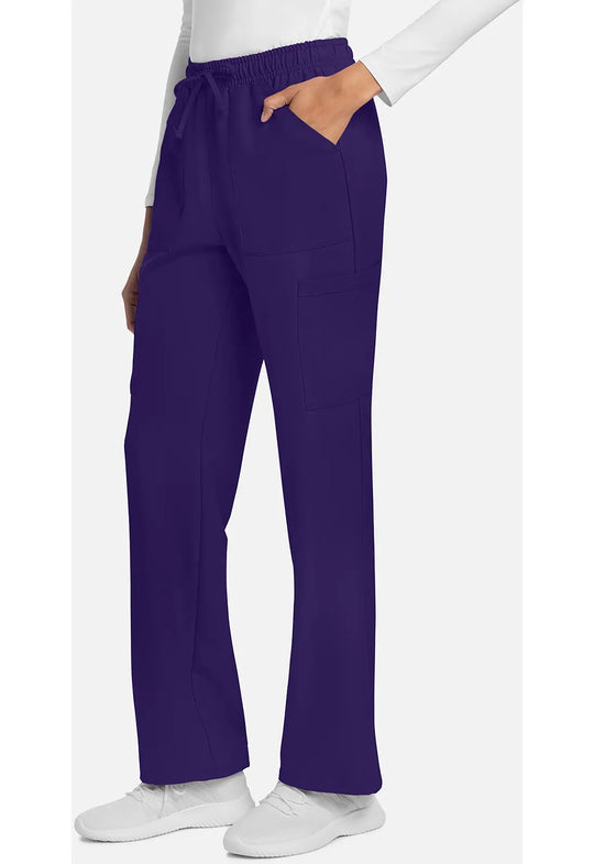 Cherokee Scrubs Women's Straight Leg Trouser Pant Grape | scrub-supply.com
