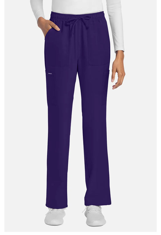 Cherokee Scrubs Women's Straight Leg Trouser Pant Grape | scrub-supply.com