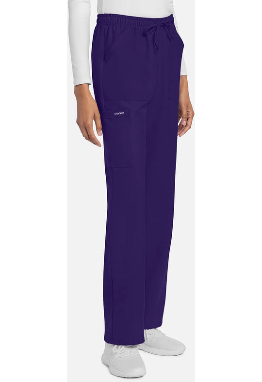 Cherokee Scrubs Women's Straight Leg Trouser Pant Grape | scrub-supply.com
