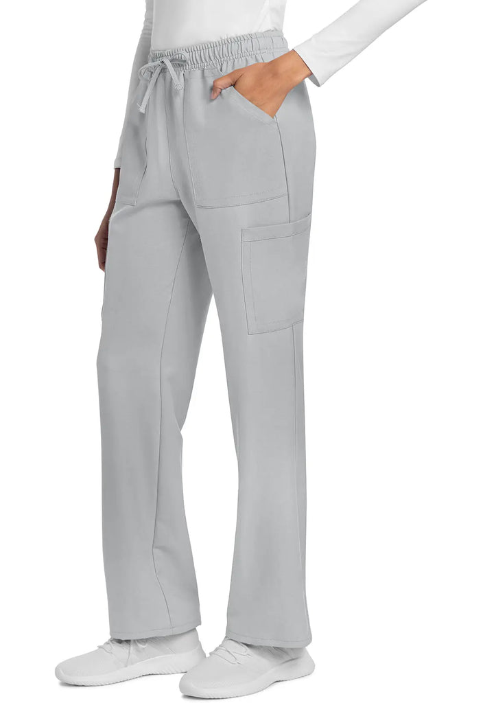 Cherokee Scrubs Women's Straight Leg Trouser Pant Grey | scrub-supply.com