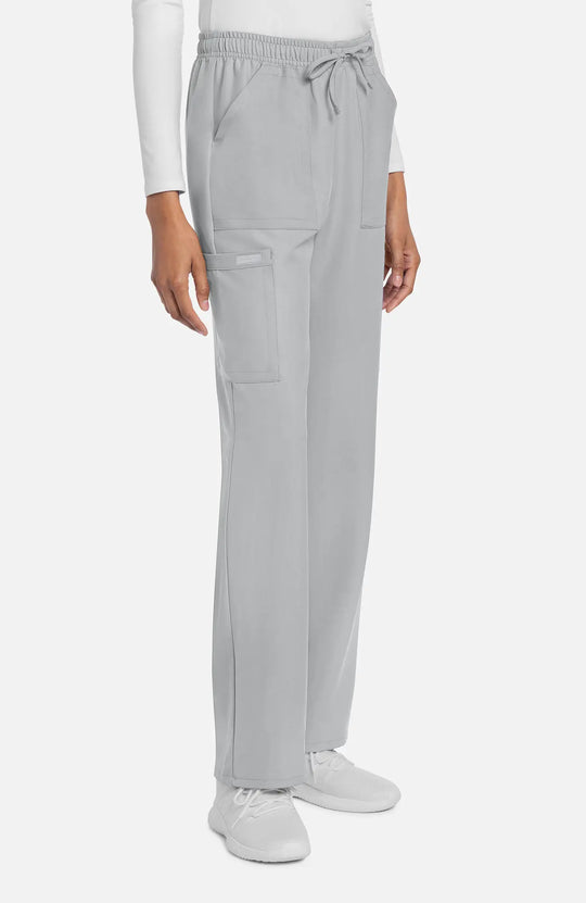 Cherokee Scrubs Women's Straight Leg Trouser Pant Grey | scrub-supply.com