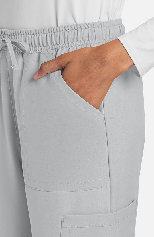 Cherokee Scrubs Women's Straight Leg Trouser Pant Grey | scrub-supply.com