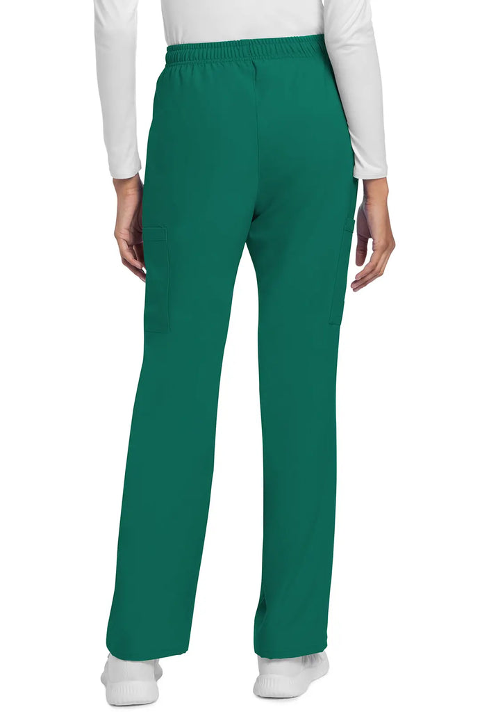 Cherokee Scrubs Women's Straight Leg Trouser Pant Hunter Green | scrub-supply.com