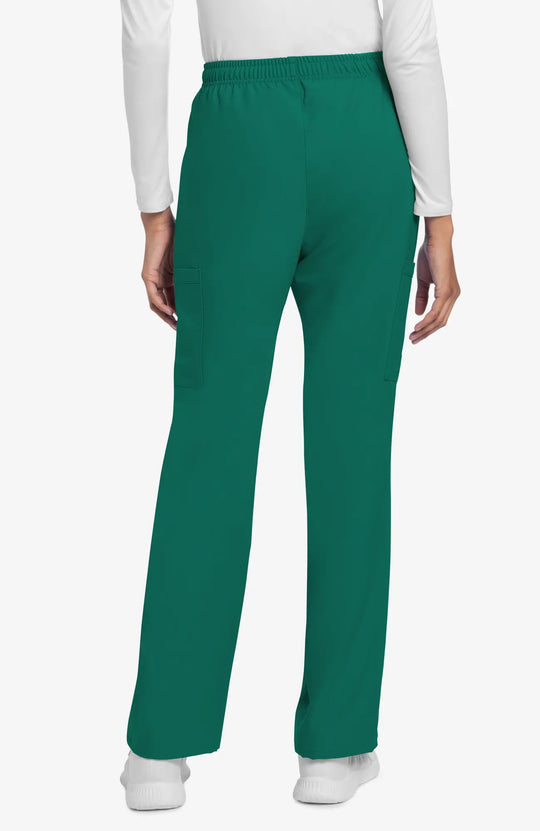 Cherokee Scrubs Women's Straight Leg Trouser Pant Hunter Green | scrub-supply.com