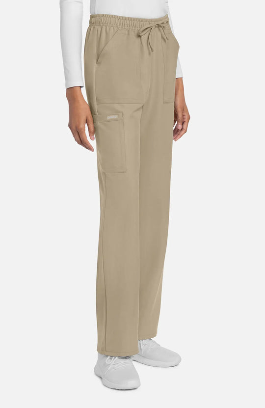 Cherokee Scrubs Women's Straight Leg Trouser Pant Khaki | scrub-supply.com