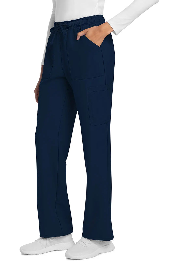 Cherokee Scrubs Women's Straight Leg Trouser Pant Navy | scrub-supply.com