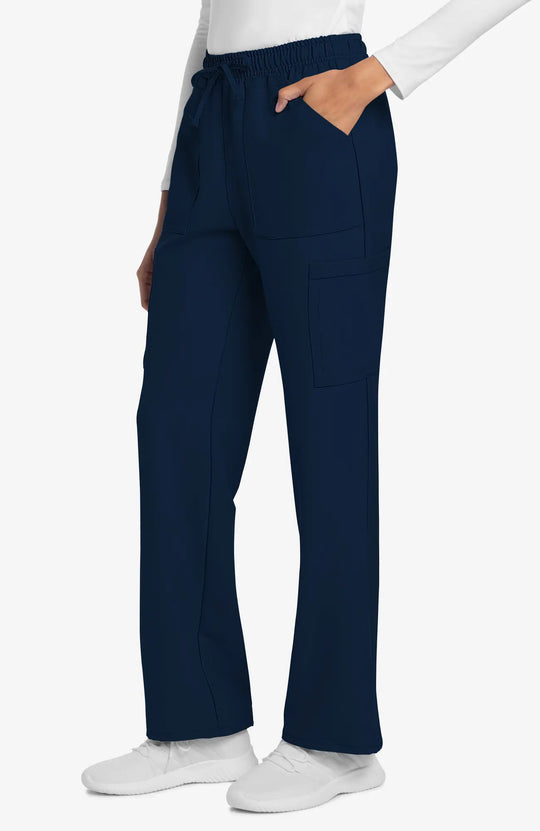 Cherokee Scrubs Women's Straight Leg Trouser Pant Navy | scrub-supply.com