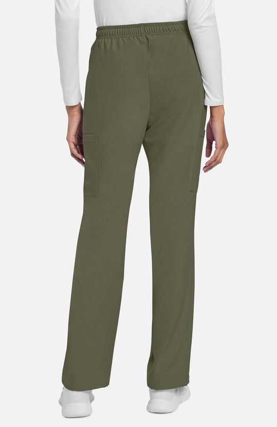 Cherokee Scrubs Women's Straight Leg Trouser Pant Olive | scrub-supply.com