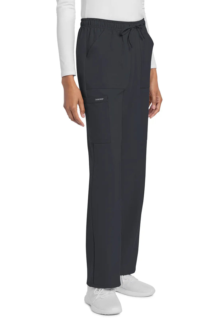 Cherokee Scrubs Women's Straight Leg Trouser Pant Pewter | scrub-supply.com