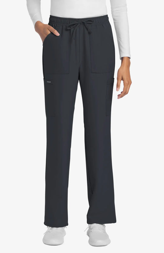 Cherokee Scrubs Women's Straight Leg Trouser Pant Pewter | scrub-supply.com