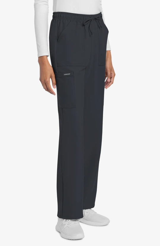 Cherokee Scrubs Women's Straight Leg Trouser Pant Pewter | scrub-supply.com