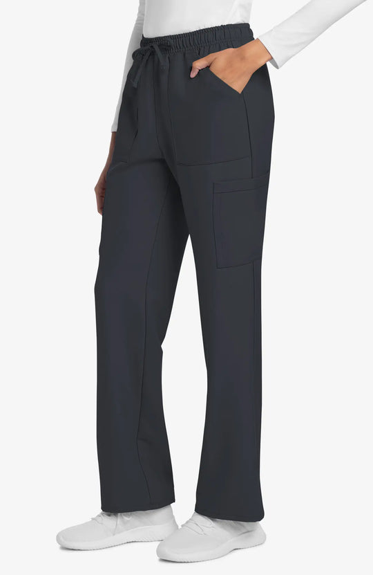 Cherokee Scrubs Women's Straight Leg Trouser Pant Pewter | scrub-supply.com