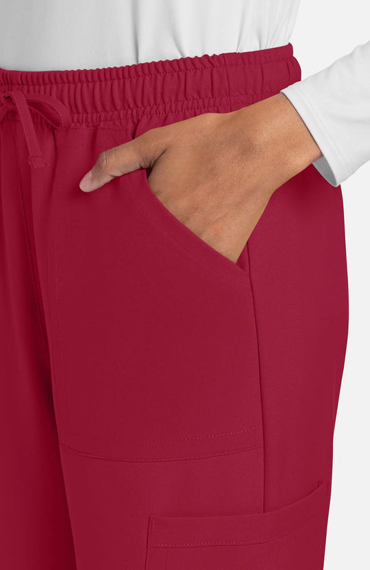 Cherokee Scrubs Women's Straight Leg Trouser Pant Red | scrub-supply.com